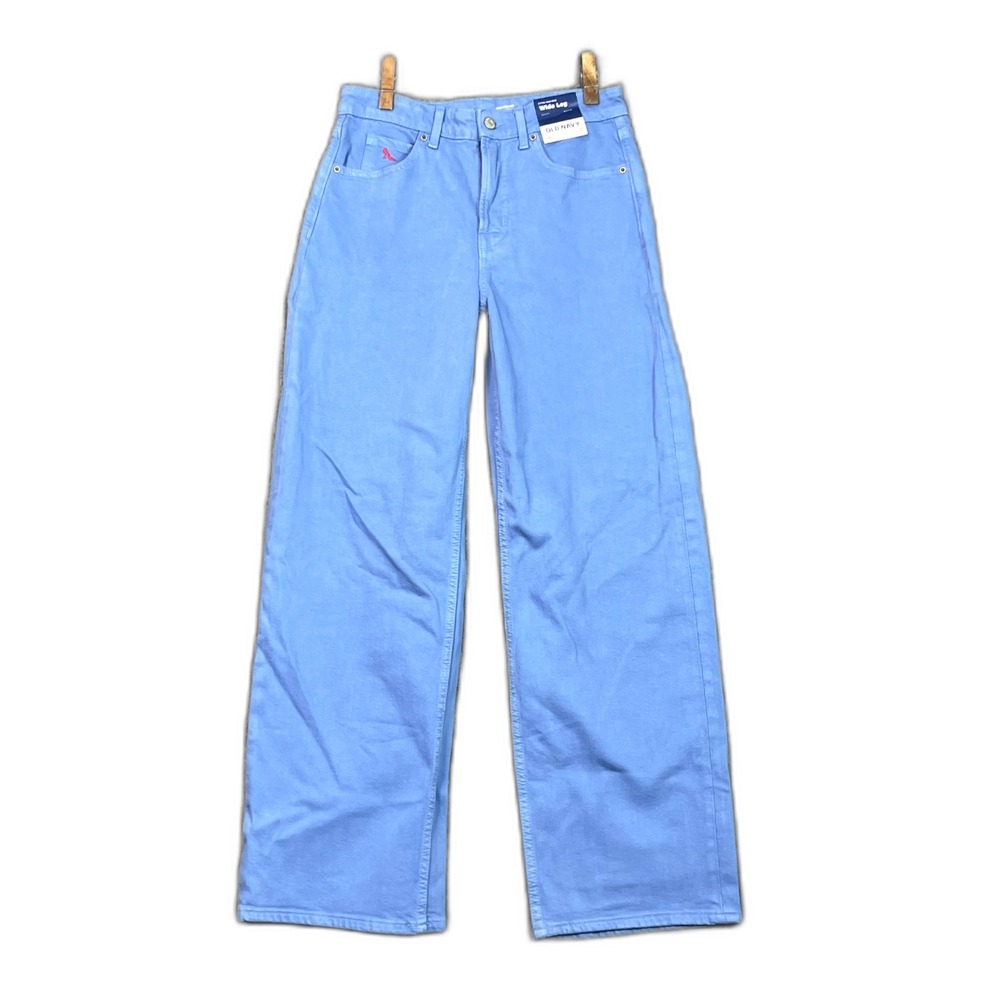 Old Navy x The Devil Wears Prada Wide Leg Jeans Womens 4 Extra High Rise Corpore